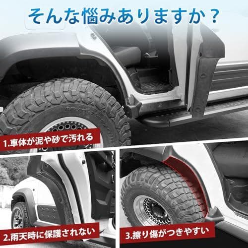 Cartist ジムニーノマド JC74 リアフェンダー マッドガード FORr