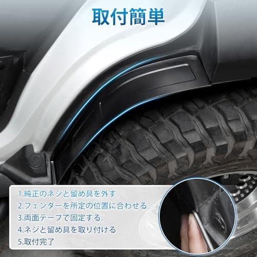 Cartist ジムニーノマド JC74 リアフェンダー マッドガード FORr