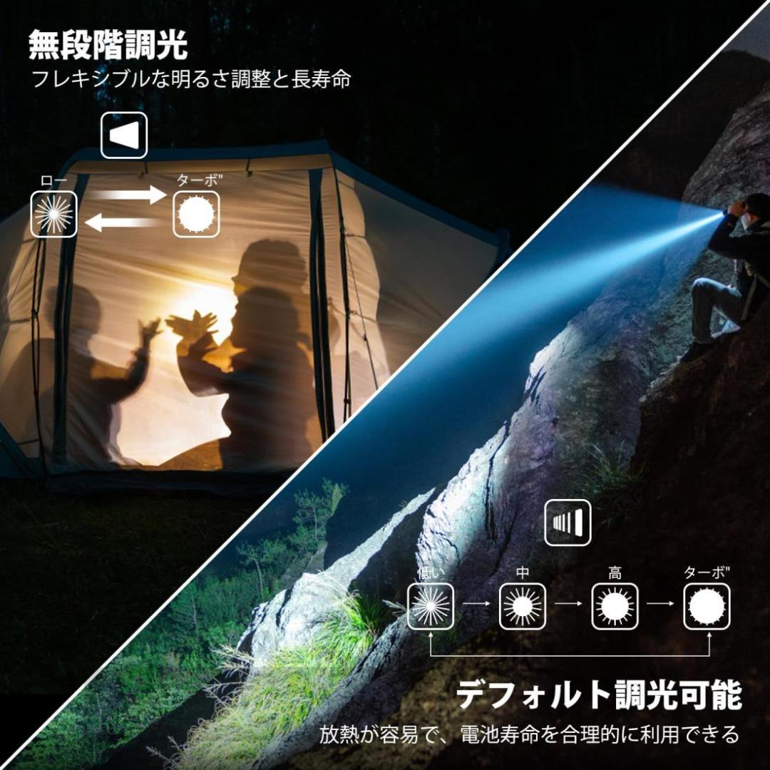 WUBEN T70 4200LM Type-C充電式 防水 PSE認証済電池付き