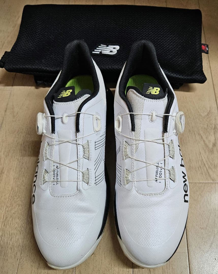 まぁくす【美品】New Balance ゴルフシューズ BOAシステム付き