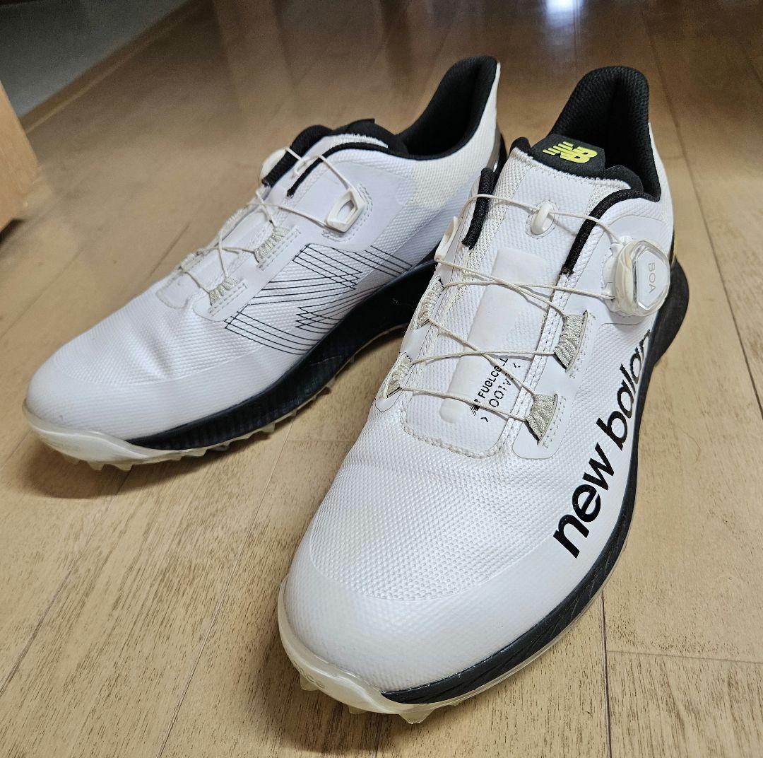 まぁくす【美品】New Balance ゴルフシューズ BOAシステム付き
