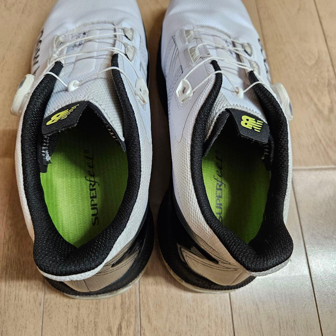 まぁくす【美品】New Balance ゴルフシューズ BOAシステム付き