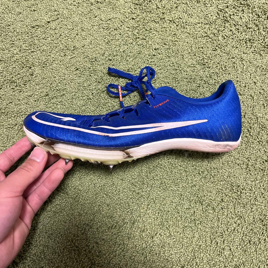 【26.5cm】Nike エアズームマックスフライ　青色　パンク無し