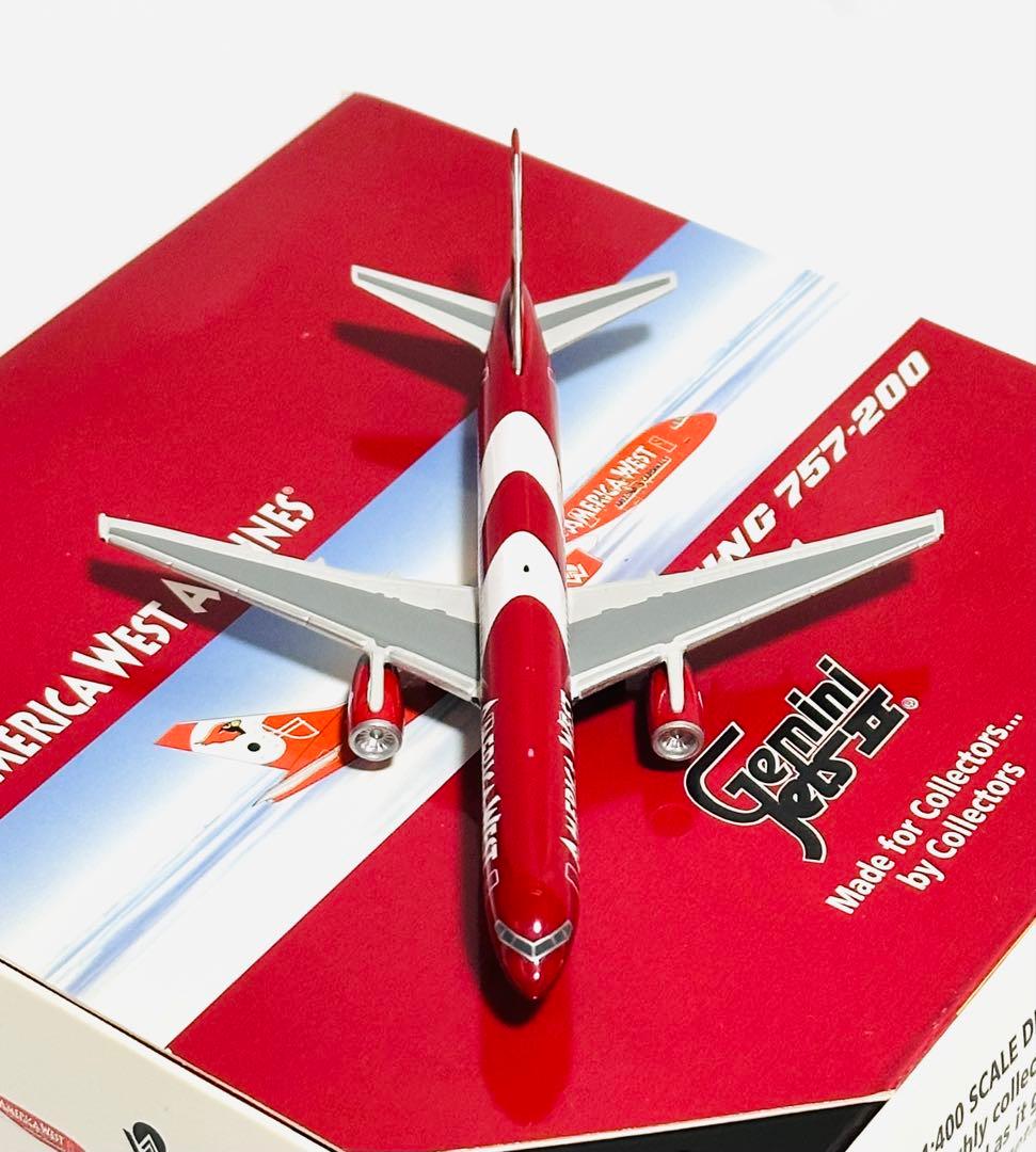 Gemini 1/400 B757-200 アメリカウェスト カージナルス塗装