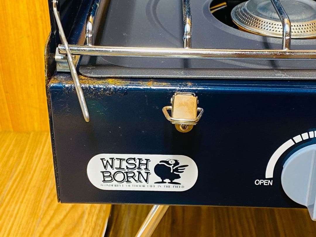 WISH BORN ツーバーナーコンロ ネイビー