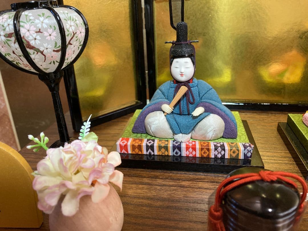 【一点限り】木目込み雛人形　平飾り　M2