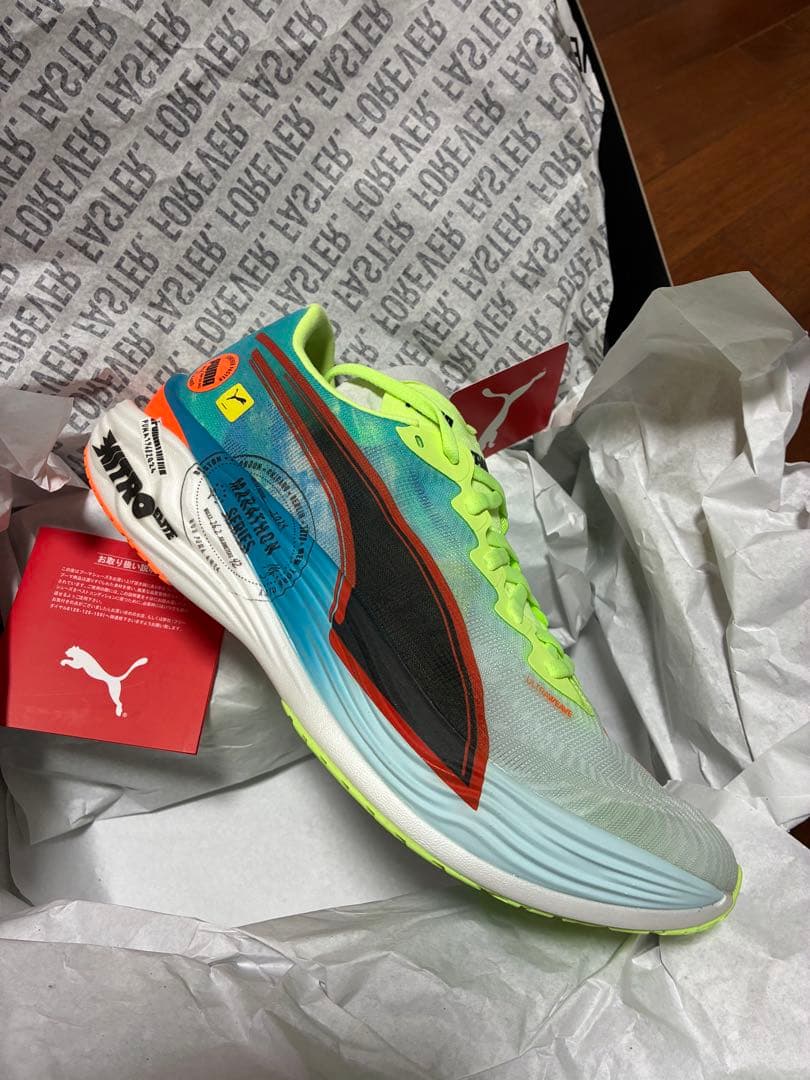 新品未使用 Puma プーマ ディヴィエイトニトロ エリート3 マラソンシリーズ