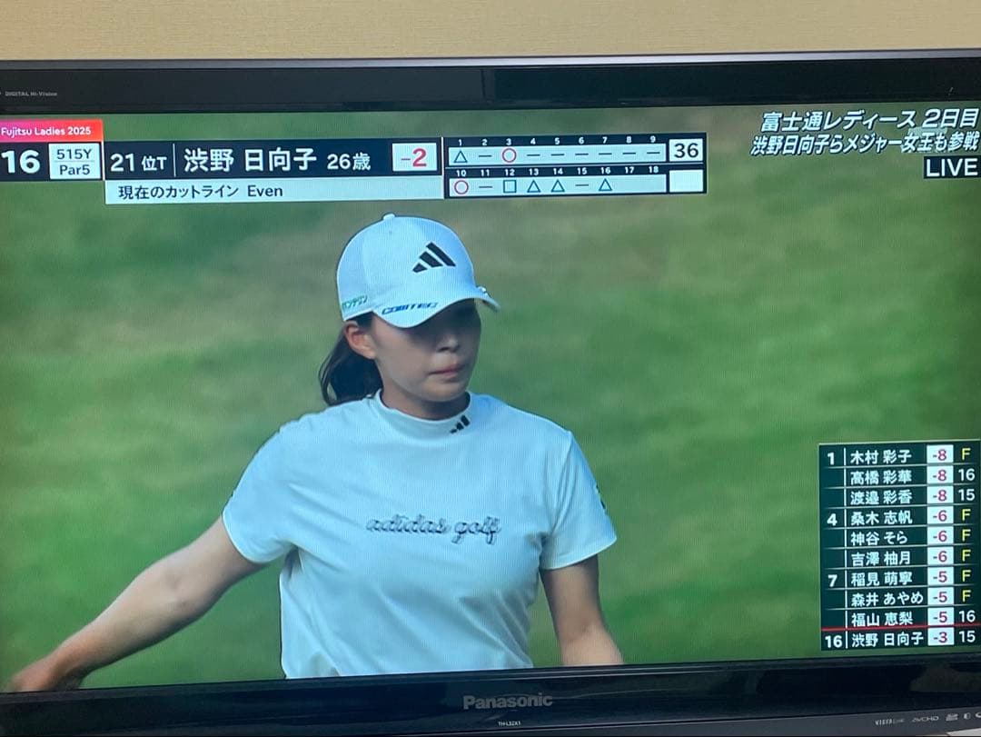 女子プロゴルフ　JLPGA 渋野日向子 直筆サイン色紙　富士通レディース2025