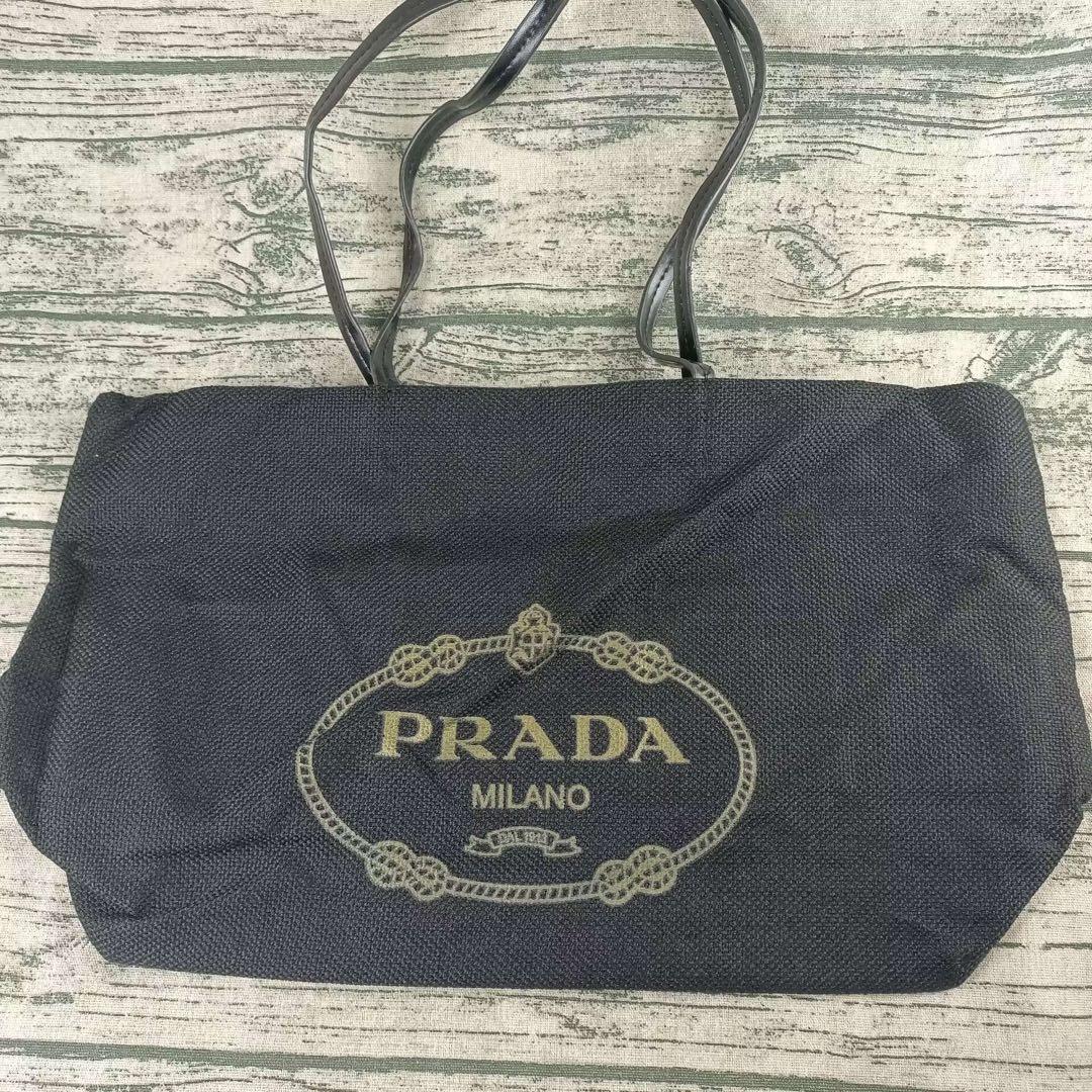 PRADA トートバッグ ブラック ノベルティ 大容量 ランチバッグ