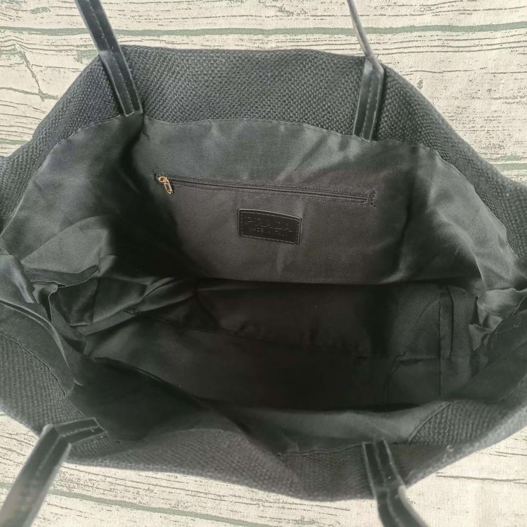PRADA トートバッグ ブラック ノベルティ 大容量 ランチバッグ