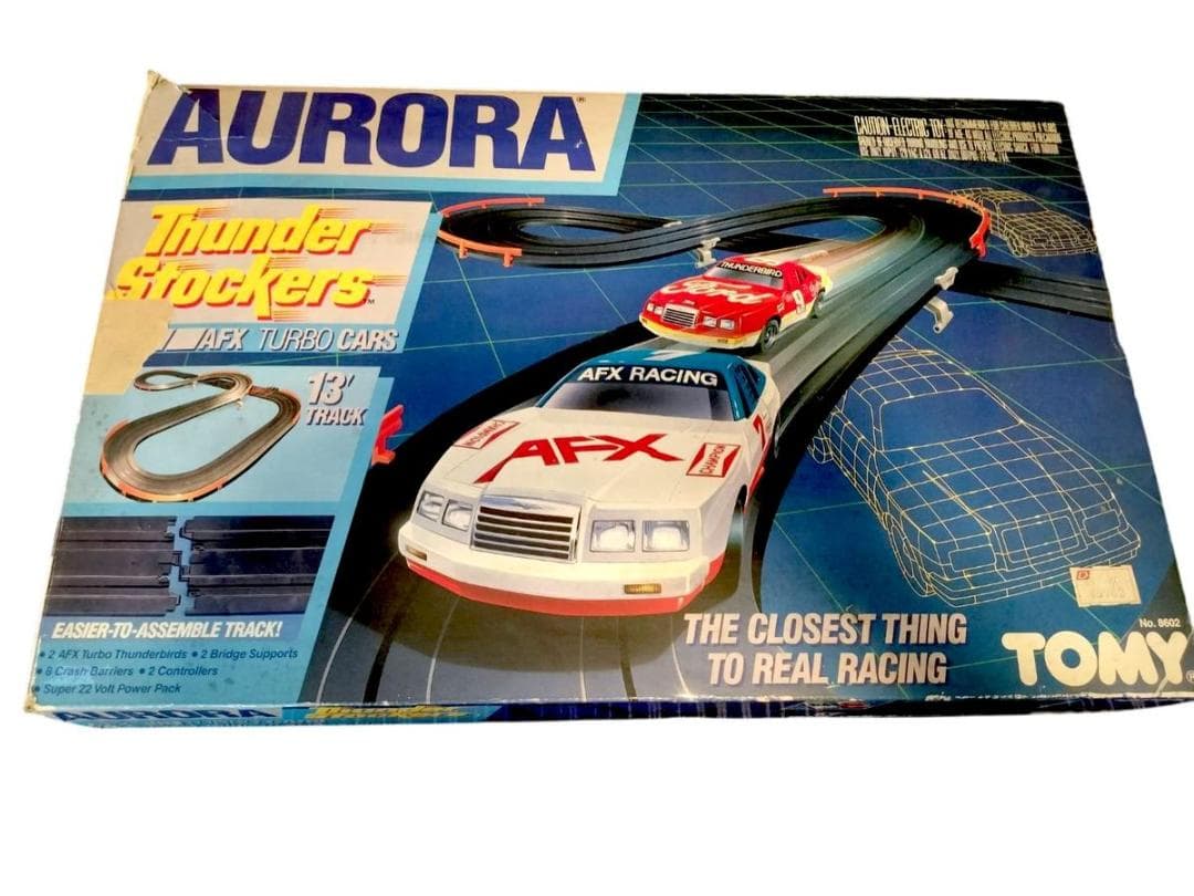 レトロ　TOMY スロットカー　1980年代　AFX オーロラサンダーストッカー