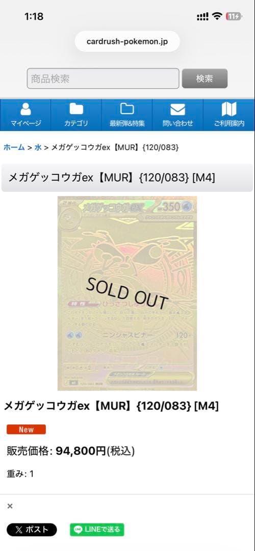 r*n様 メガゲッコウガex