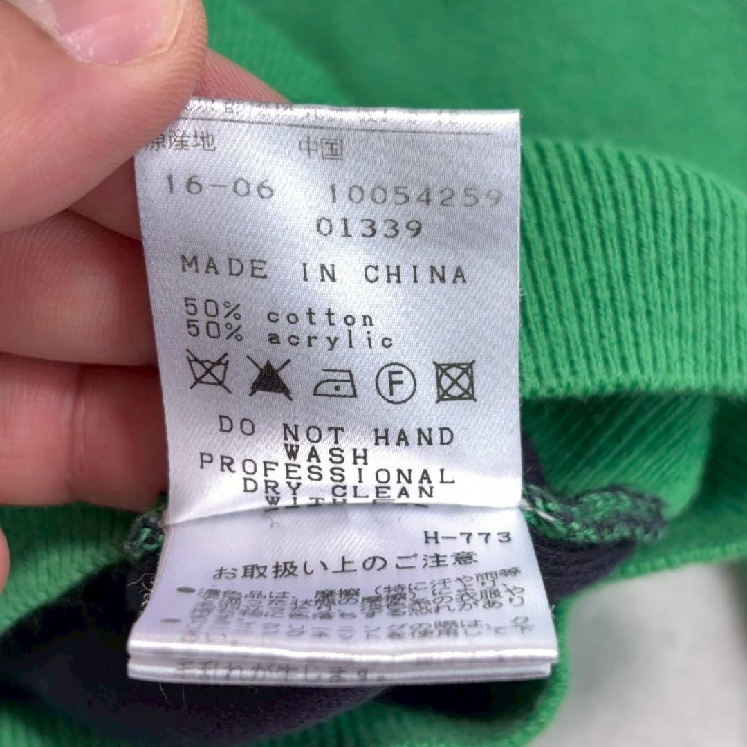【ジャックバニー】ゴルフ　ニットトレーナー　カエデ葉ビッグロゴ1号　レディースM