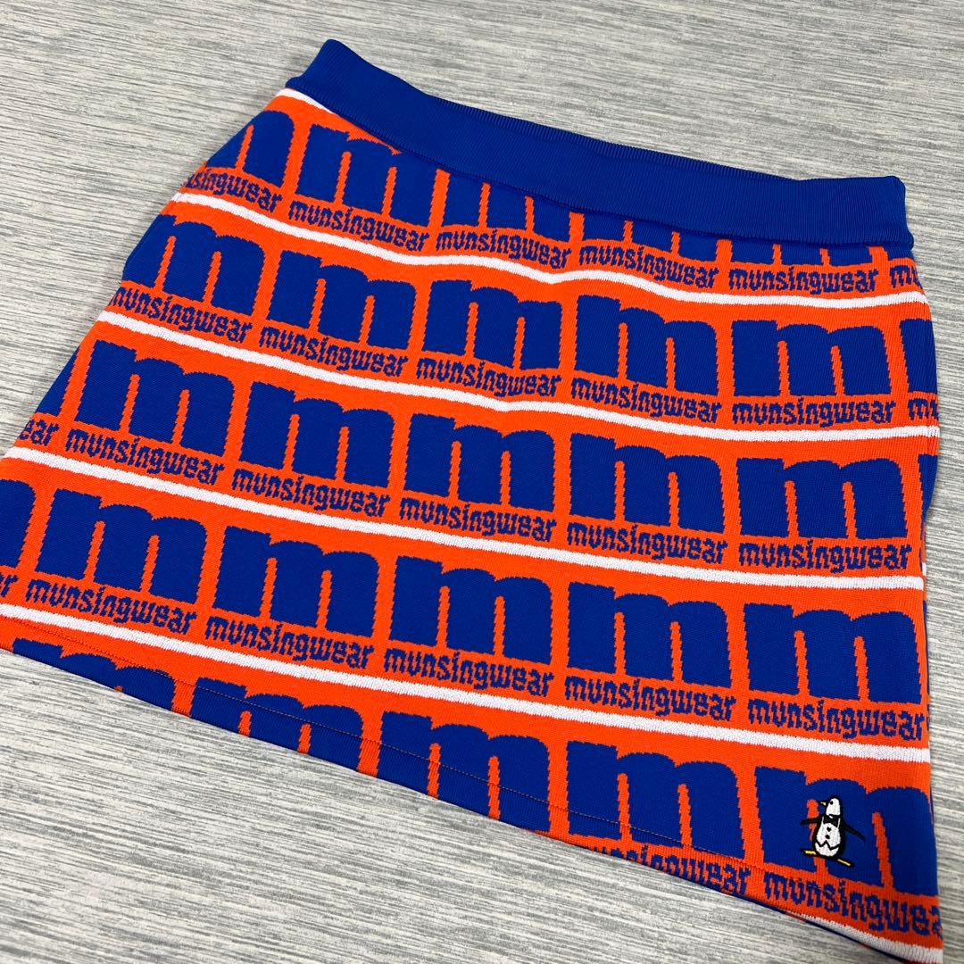 美品　Munsing Wear マンシングウェア　総柄　スカート