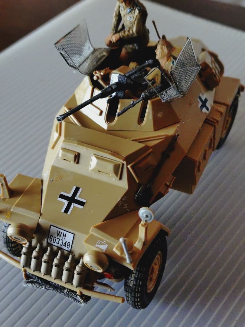厳寒特価ジャンク！ロンメル軍団チェニジアへ機動偵察隊装甲車 & 製バイク