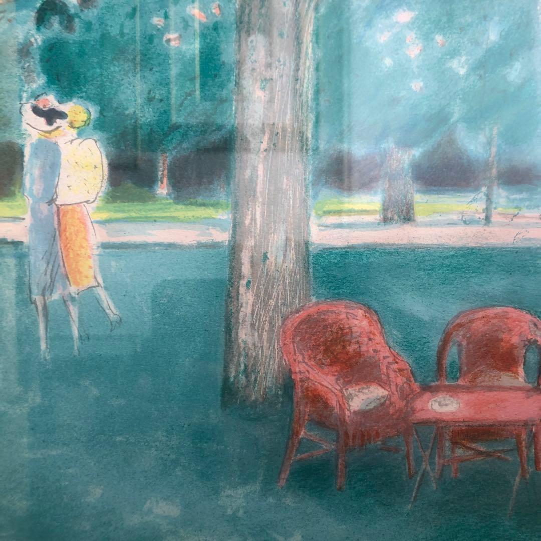 レア直筆サインリトグラフ 『LES FAUTEUILS ROUGES』1986年