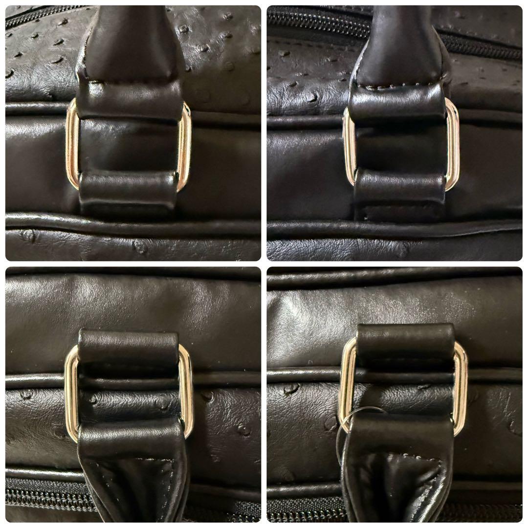 新品✨Kasco キャスコ 2way ボストンバッグ オーストリッチ ゴルフ 黒