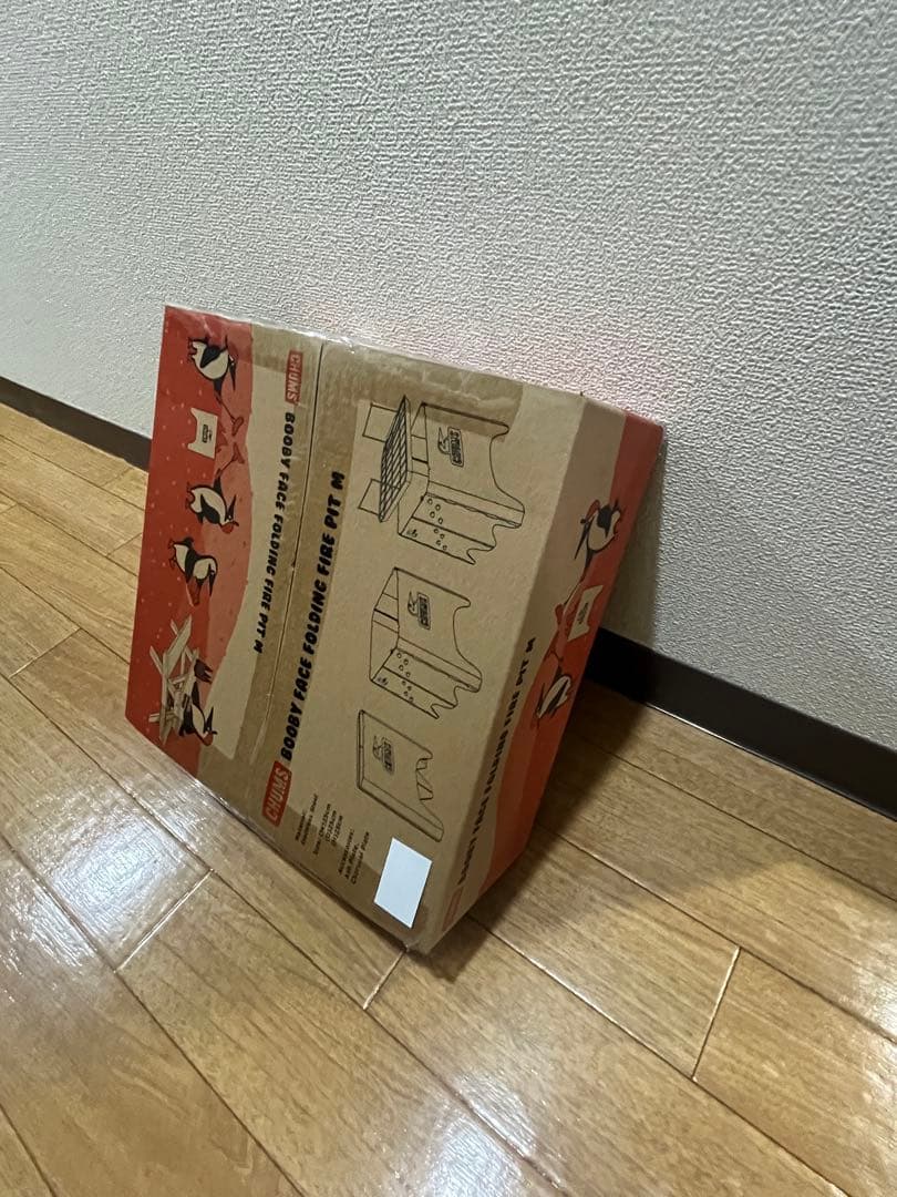 新品未開封 簡単組立 ステンレス焚火台 チャムス焚き火台 ファミリー&ソロ