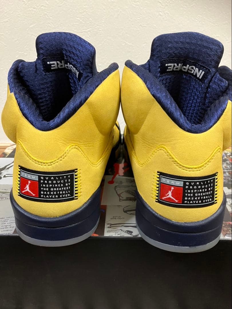 シューズ(男性用) NIKE AIR JORDAN 5 \"MICHIGAN\" 28.5cm