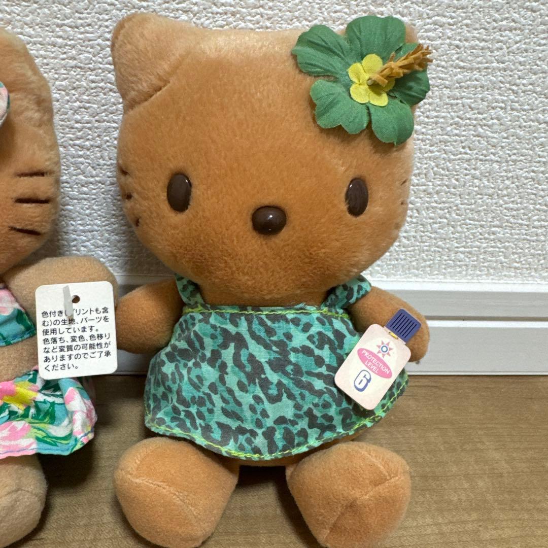希少 ハローキティ 日焼け ぬいぐるみ 2体セット