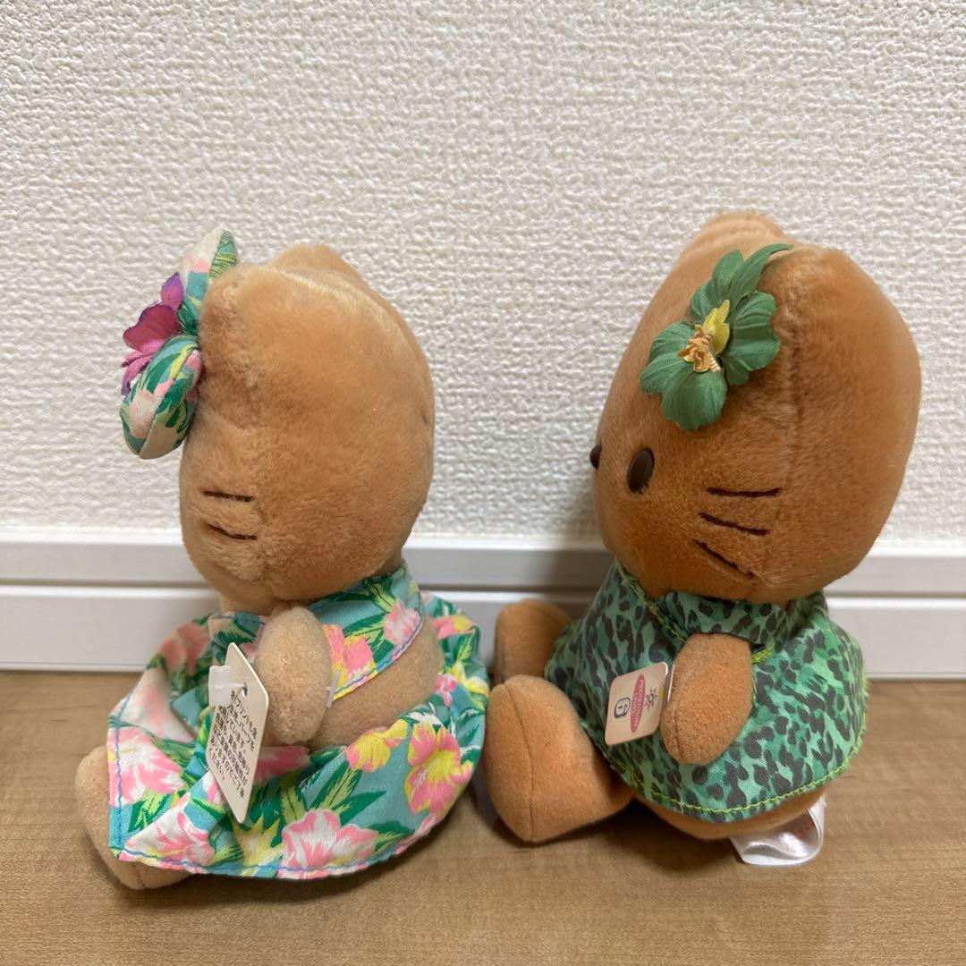 希少 ハローキティ 日焼け ぬいぐるみ 2体セット
