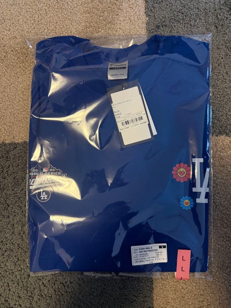 村上隆×ドジャース 2025年ワールドシリーズ優勝Tシャツ　Lサイズ