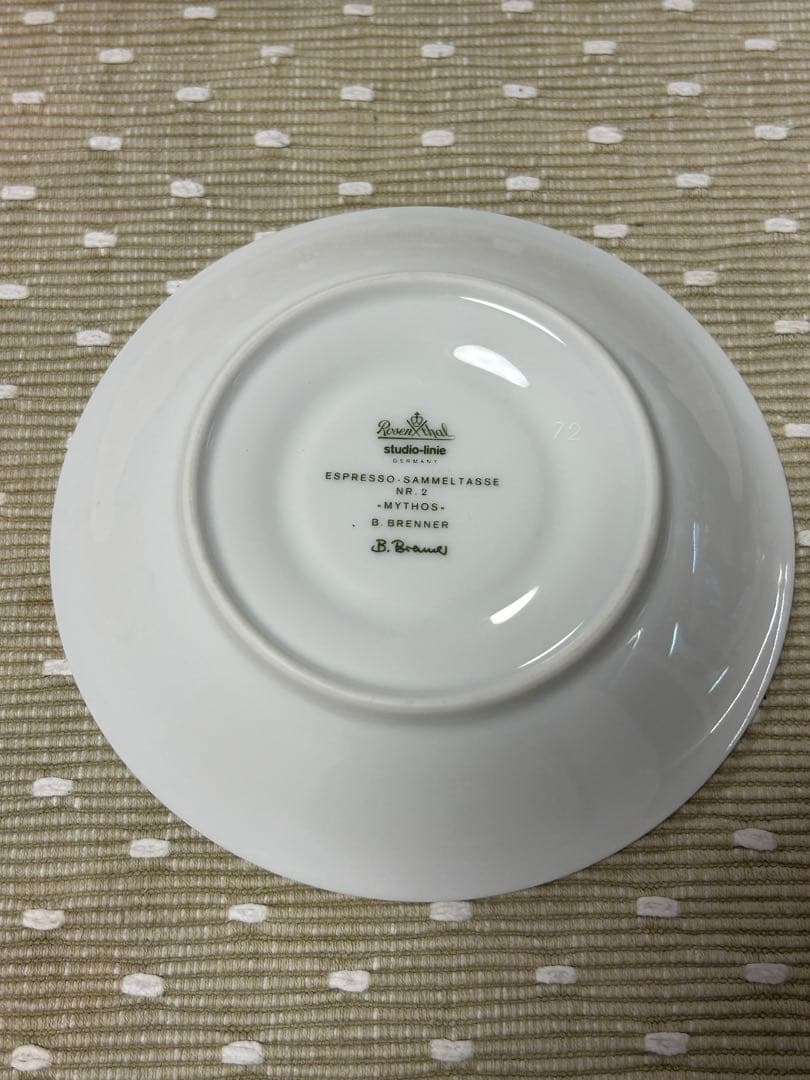 ローゼンタール　デミタスカップ＆ソーサー　天使の羽　金箔装飾