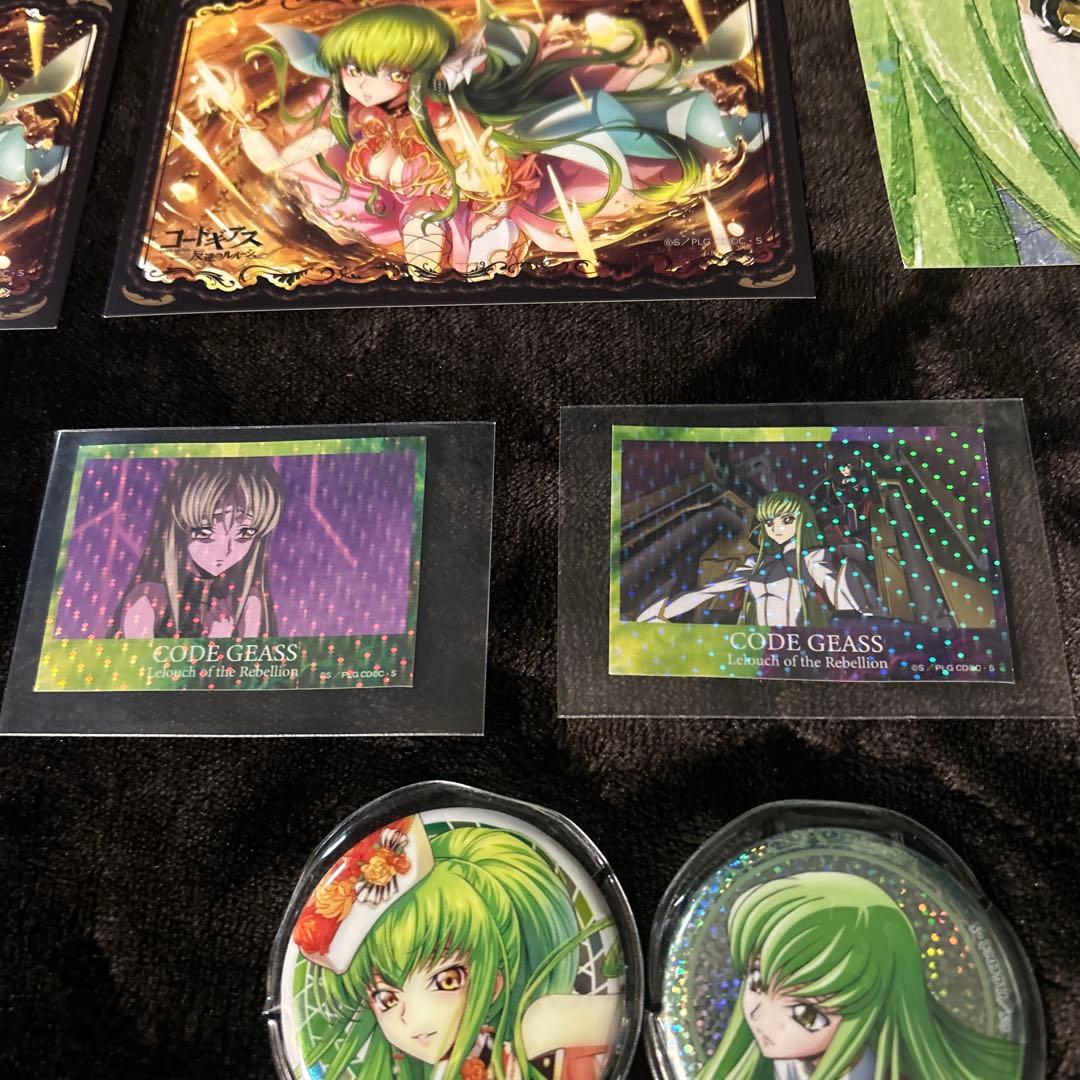コードギアス Ｃ.Ｃ. ルルーシュ スザク ユーフェミア 缶バッジ 特典