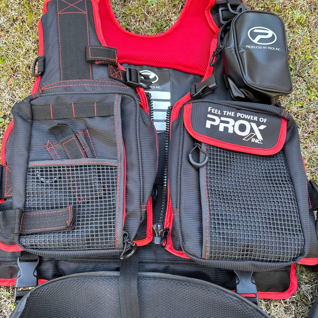 PROX フローティングベスト 黒・赤フリーサイズ