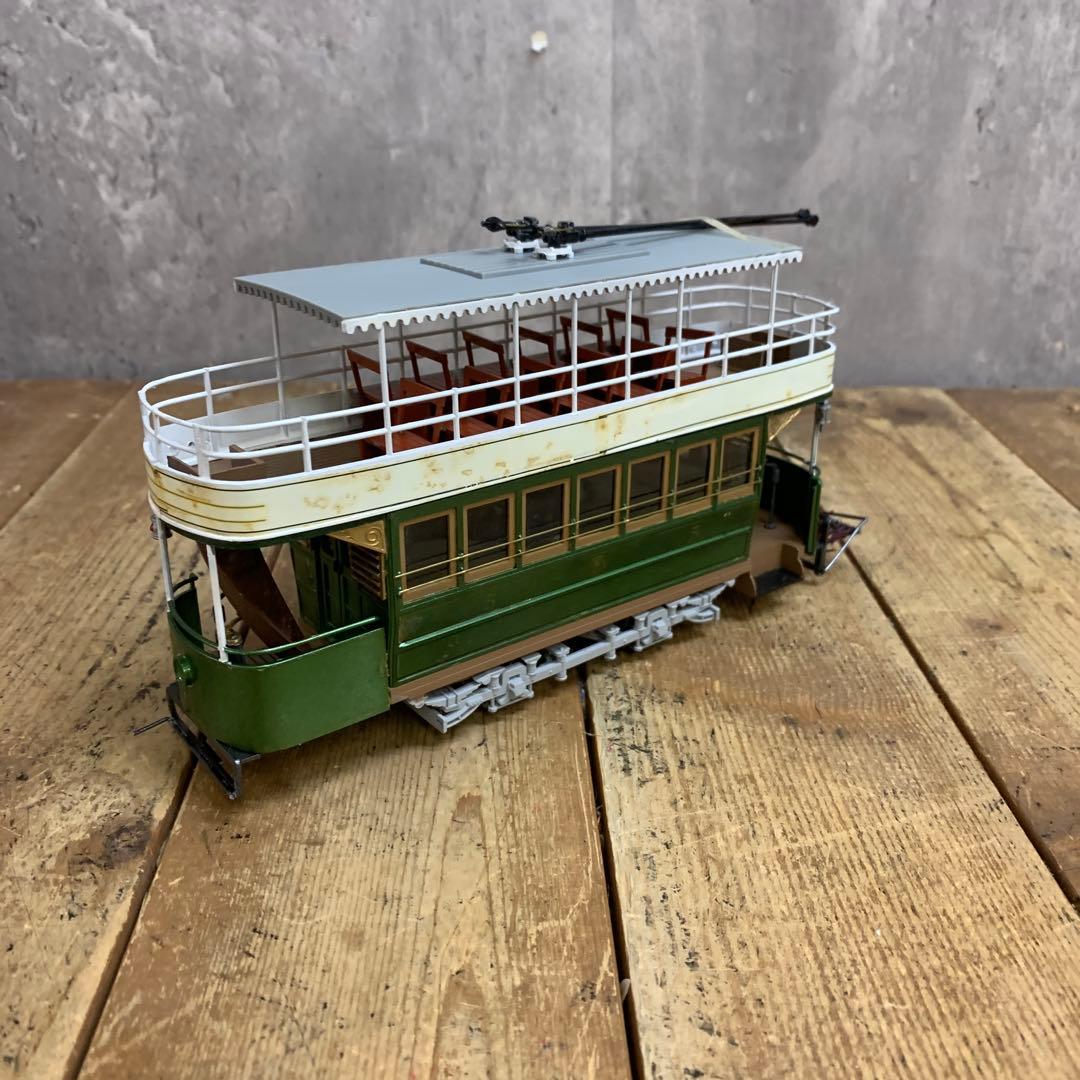 3F 【希少・大型モデル】MODEMO 1/45 大阪市電 2階建電車（グリーン