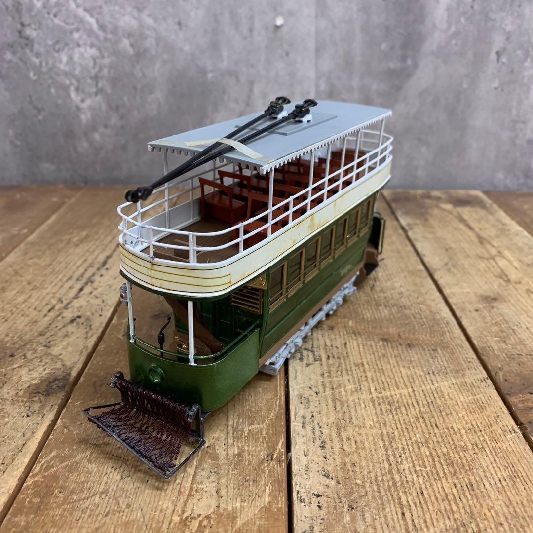 3F 【希少・大型モデル】MODEMO 1/45 大阪市電 2階建電車（グリーン