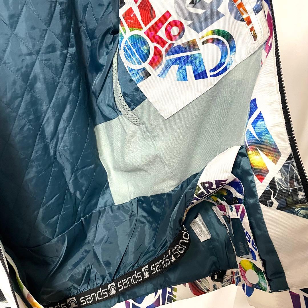 【未使用に近い】 sands サンズ スノーボードウェア M 白