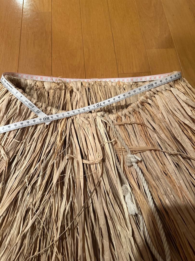 【美品】ラフィアスカート　フラダンス　タヒチアンダンス　スカート