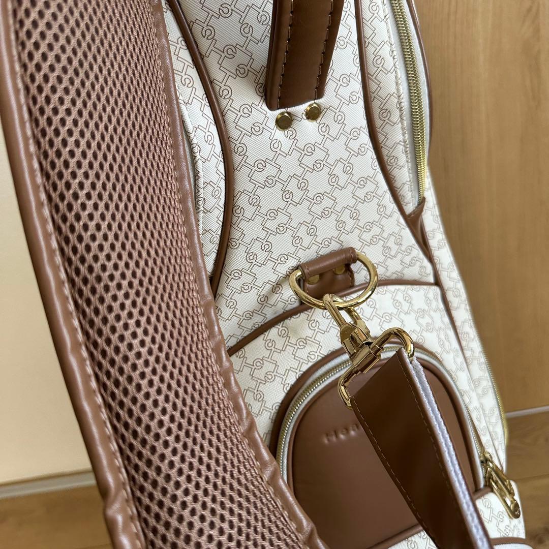 美品 ヒールクリーク HealCreek モノグラム 8.5型 キャディバッグ
