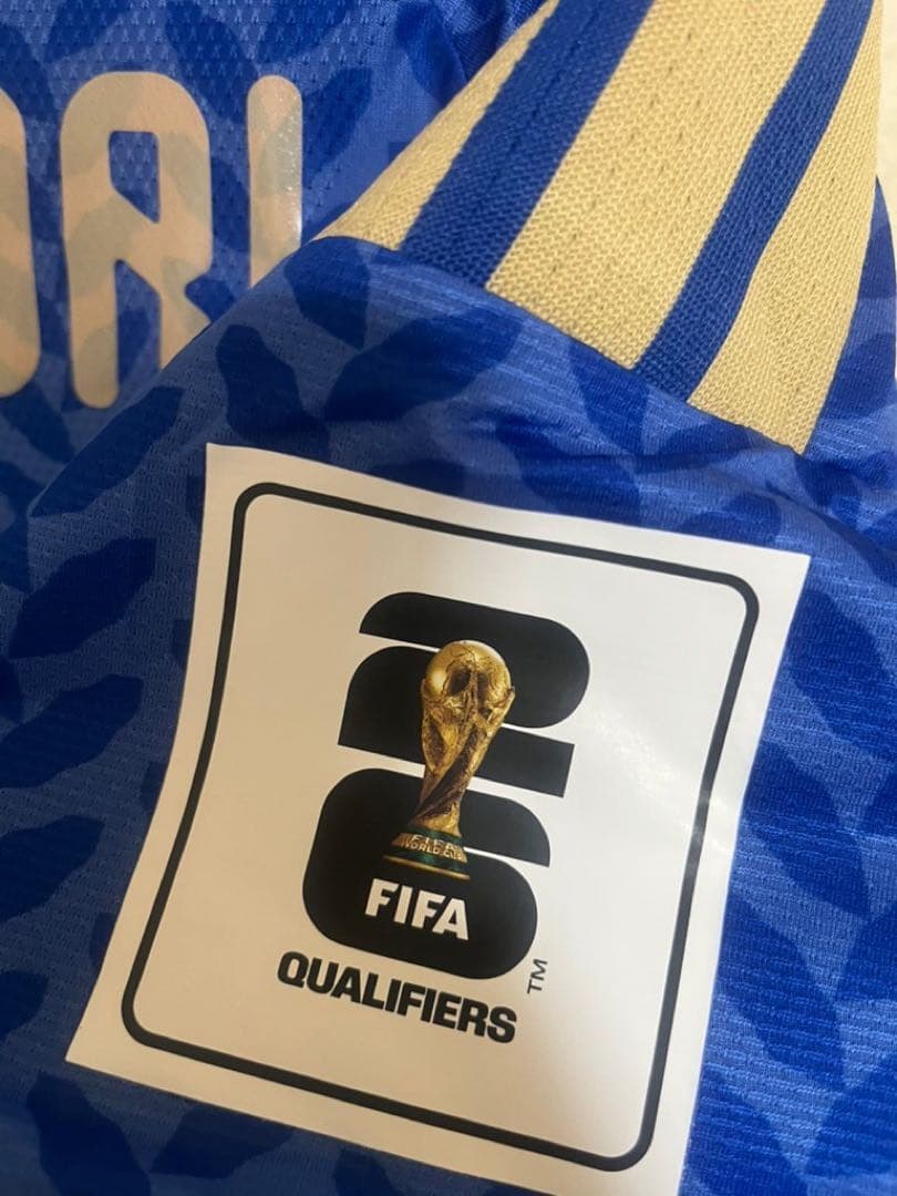 【新品】カラフィオーリ　イタリア代表　選手仕様　ユニフォーム　欧州予選パッチ