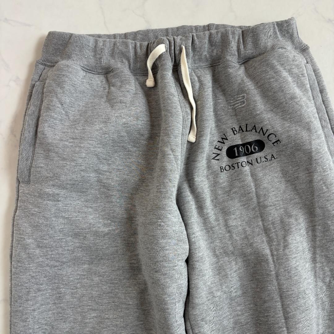 New Balance 裏ボアセットアップ ロゴ グレー L（C875）