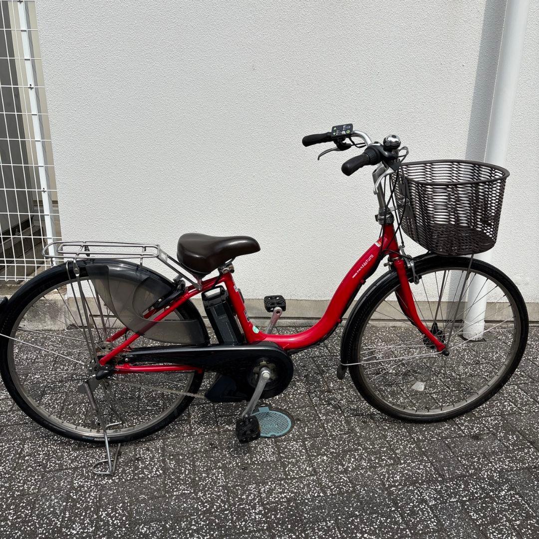 YAMAHA PAS ナチュラL 26インチ 電動自転車　12.3 Ah　赤