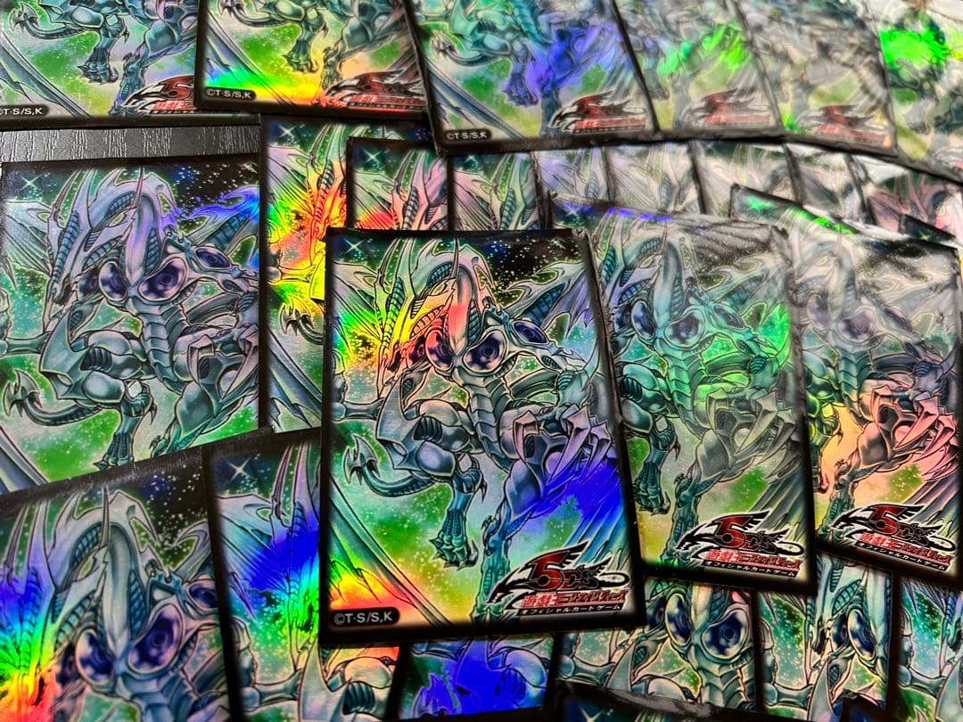 遊戯王OCG 5ds スターダストドラゴン　スリーブ　旧　ロゴ入り