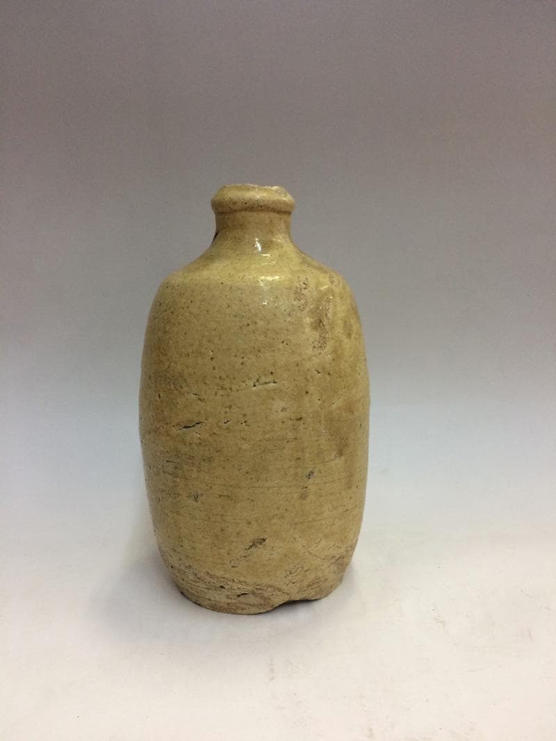 ★骨董一点もの！　黄瀬戸/瀬戸焼 徳利 江戸中期~ 1820~1850年頃_2
