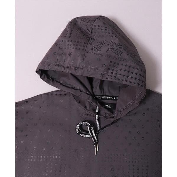 LUXE/R GOLF ストレッチ布帛ペイズリーパーカー 45844GRM