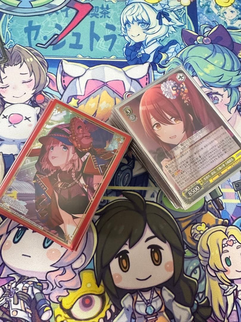 ヴァイスシュヴァルツ　アイドルマスターシャイニーカラーズ　デッキ　スリーブ付き