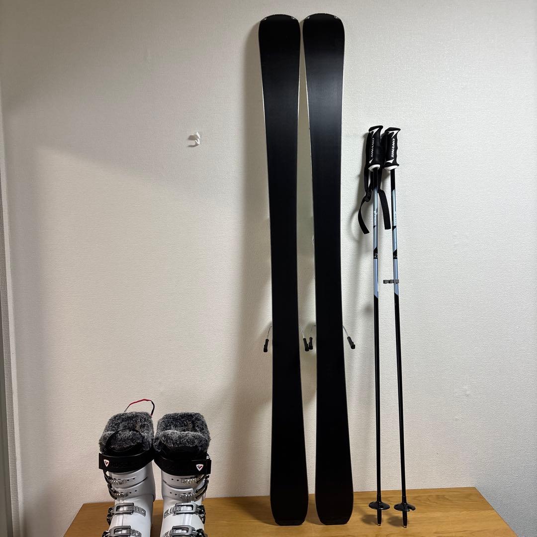 22年美品　Rossignol 144cm 25-25.5cm ストックケース付