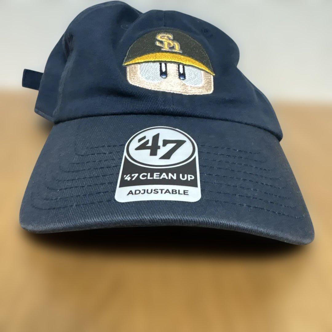 【希少・レア】ホークス　HAWKS / パワプロくん '47 キャップ　ネイビー