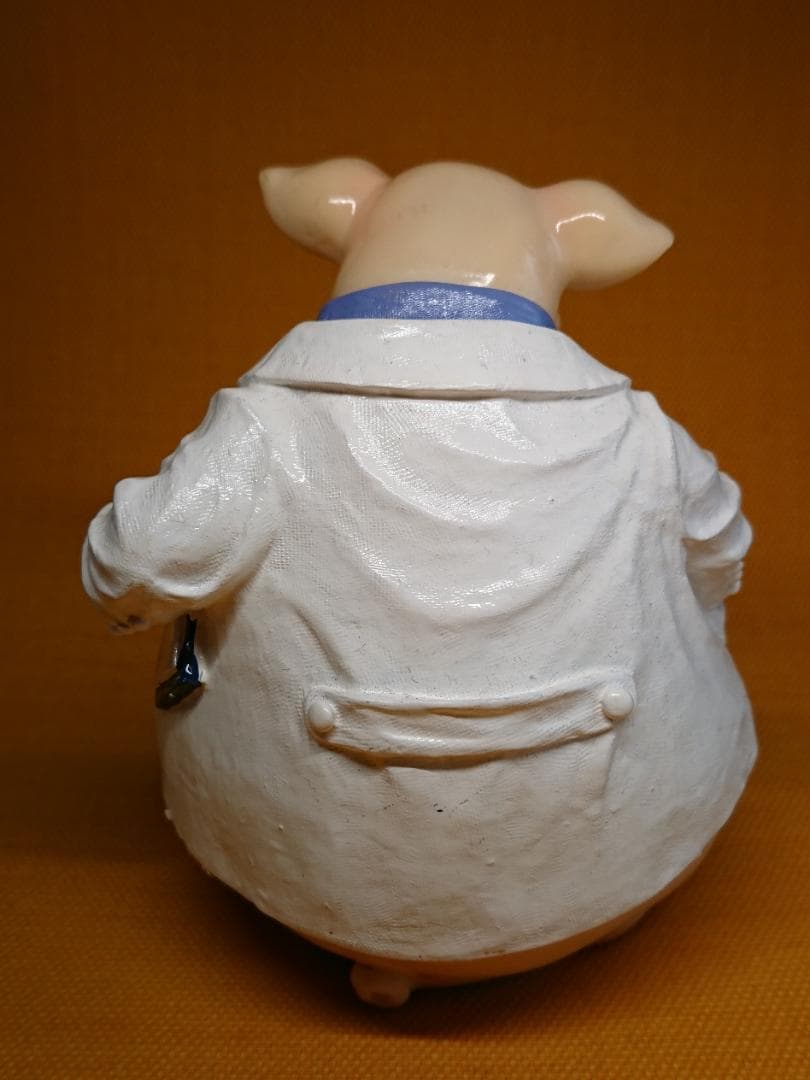 【美品】人形　ブタ　彫像　オブジェ　置物　インテリア　工芸品　美術品　A2630