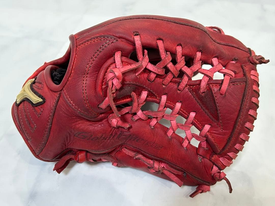 ミズノ グローバルエリート 軟式グローブ 少年野球　高学年 美品 紐新品