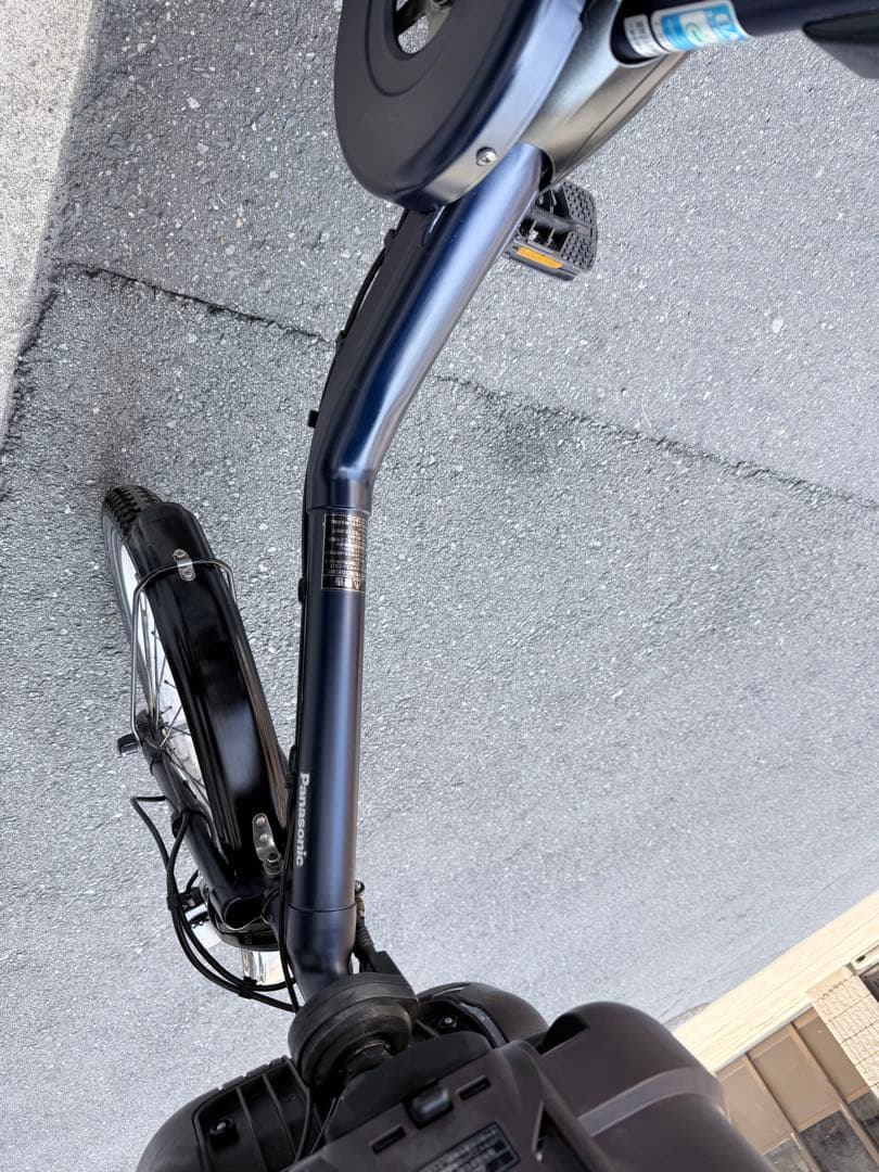 子供乗せ　3人　パナソニック　電動アシスト自転車 チャイルドシート付き 黒