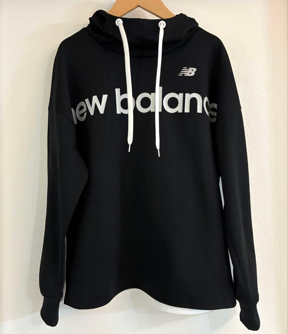 【NewBalance】モックネックパーカー（L）