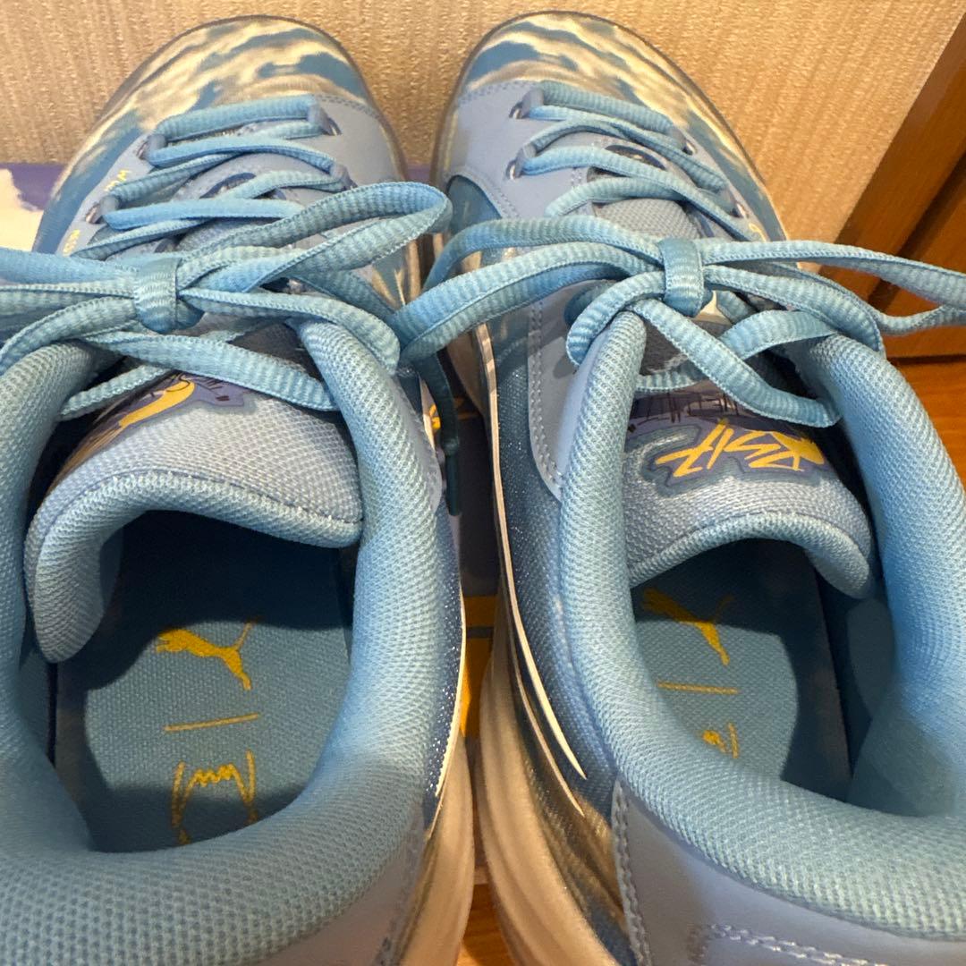 ⭐︎最終お値下げ！PUMA 青い雲柄 バスケットシューズ　２６㎝