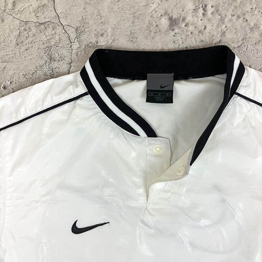 00s NIKE ナイキ ベースボール ピステ 古着 ビッグスウッシュ 刺繍ロゴ