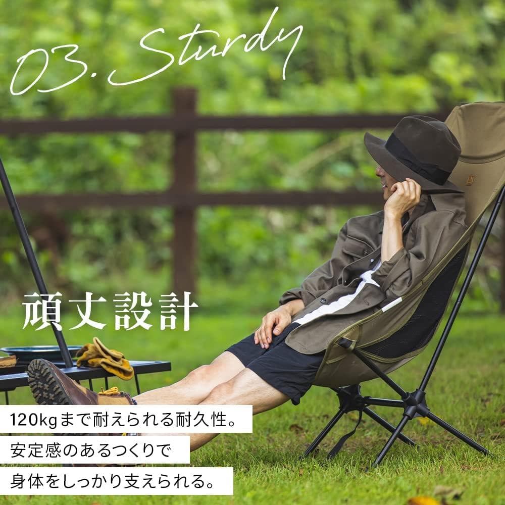 新品 未使用 HUGEL アイリスオーヤマ アウトドアチェア ハイバックタイプ